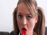 Pretty Schoolgirl Britney Austin Is Masturbating Her Cunt