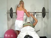 Pigtailed Babe Allisson Fucking In The Gym