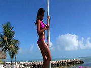 Outdoor Posing With Perverted Tanned Sara Jo
