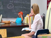Winning Blonde With Upskirt Is Having Fuck In The Class