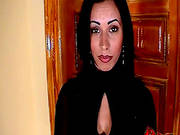 Hot Brunette Demonstrates Her Unshaved Pussy
