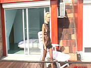 Skinny Blonde Is Fucking In Her Two Holes