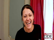 Smiling Being Being Impaled In Her Mouth