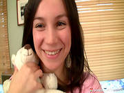Sexy Smiling Teen Camilla D Is Penetrating Her Pussy