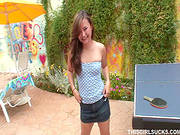 Smiling Teen Kita Zen Is Sucking Balls
