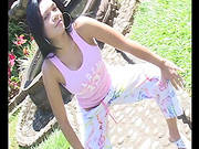 This Shy Lady With Flexible Body Is Showing Her Kitty