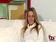 Sweetheart Bends Over And Widens For Nice View