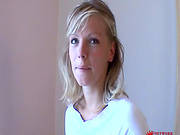 Slender Solo Girl Widens And Shows Feet