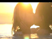 Lesbians Loving After The Sunset
