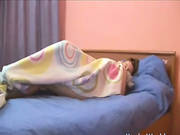 Sleepy Teen Rubbing Her Clit