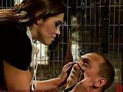 Sexy Brunette Likes It Hard On Red Skin From Slaps