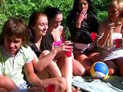 Wild College Girls Fucking Outdoors In An Orgy