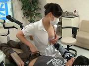 Nice Japanese Dentist Gives A Blowjob To Her Client