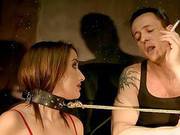 Andy Brown Enjoys Hot Wax On Her Butt And Big Cock In Her Cunt