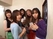 Group Pantyhose Footjob 2 (censored)