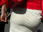 Candid Sexy Ass In Skirt