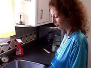 Milf Takes Huge Cock In Kitchen