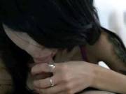 Tatooed Cutie Small Human Gives Blowjob