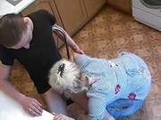 Aunt Fucks With Own Guy At The Kitchen