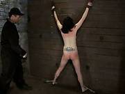 Brutal Flogging And Caning.  Our Sexy Marketing Girl Can Take It, And Take It With A Smile. Sexy!