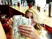 A Waitress Fucks On Camera... Bon Appetit!