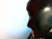 Perverted British Doxy Paige Acquires Screwed In Blue Latex Nylons