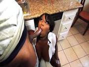 Fat Butted Black Doll Luxury Amore Bends Over And Gets Drilled From Behind