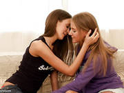 A Kiss For Fun Turns Into Lesbian Sex For Sweet Lana And Malia