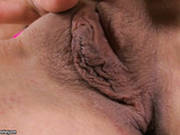 Awesome Brunette Jeanine Hot Flashes Her Tits And Pussy