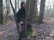Mature Brigitte Gangbanged In A Forest