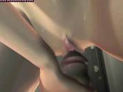 Animated Slut Pleasuring Huge Cock