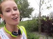 Tight Amateur Eurobabe Threesome With Two Men For Cash