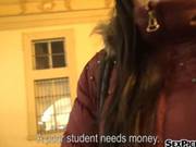 Czech Girl Flashes Her Tits And Fucked In Public For Cash