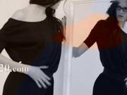 Gentle 18yo Girl Teasing In Front Of Mirorr Video