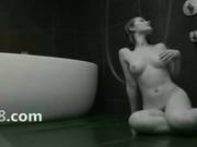 Brunette Pornstar Fingering Cunt In A Shower