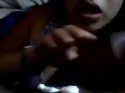 Cute Indian Girlfriend Gives A Blowjob