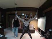 Tethered To The Ceiling And Whipped