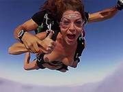 Babes With Big Boobs Tryout Sky Diving N Crab Eating Challenge