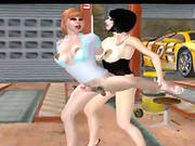 Busty Hentai Shemale Standing Assfucked Eachother