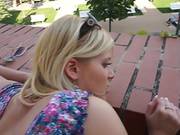 Blonde Fucked In Public Park For Cash