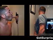 Sexy Stud Gets His Massive White Penis Sucked Through Gloryhole By Nasty Gay Dude 2 By Gotsurprise