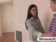 Stepmom Milf Takes Advantage Of Boy Who Comes To Visit His Teen Girlfriend