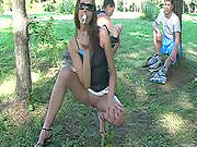 She Want To Show Us Her Boobies In The Park!