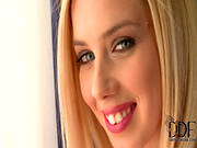 Toothy Grin On Solo Blonde Chick