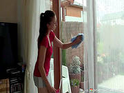 Nicoleta A Is Taking Off Her Nice Dress And Fingering Her Puss