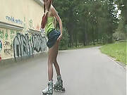 Gorgeous Public Undressing From A Redhead Babe!