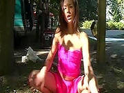 Sexy Outdoor Undressing From A Horny Brunette, Enjoy