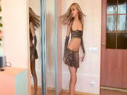 Shy Young Amateru Stripping On Front Of The Mirror