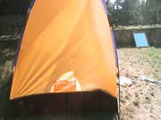 Loly Jerking Off In The Tent