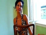 Brunette With Big Tits Loves To Tease
